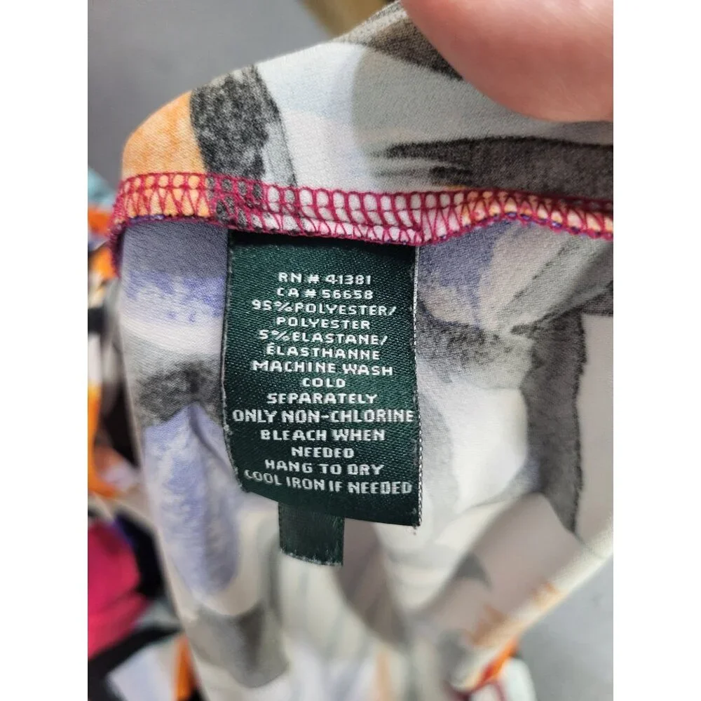 Lauren Ralph Lauren Womens SZ 4 Floral Sleeveless Dress Luxury Colorful Classy - Picture 7 of 8